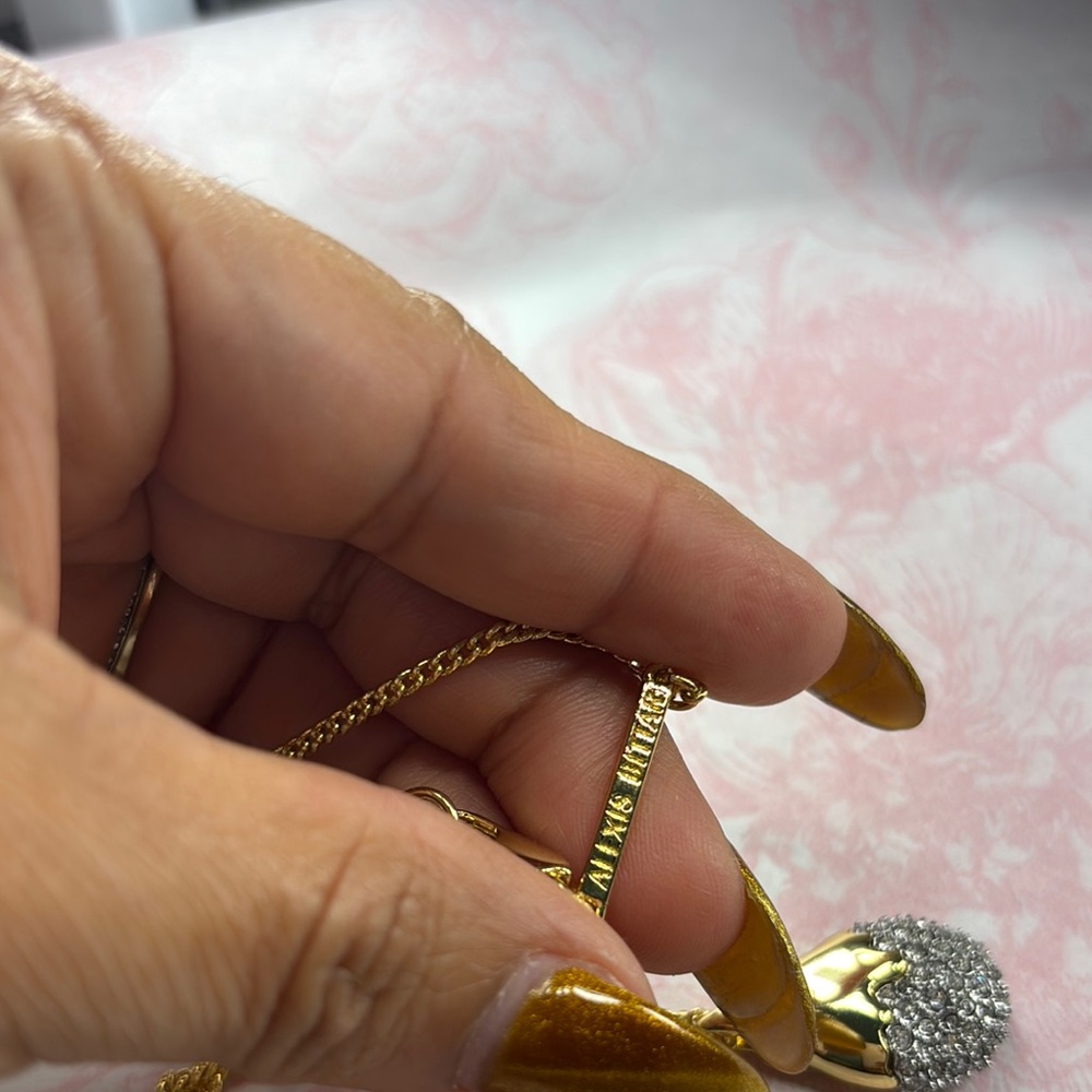 Alexis bittar Elegant Gold and Silver Pendant Necklace - Picture 6 of 7